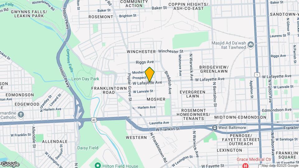 2735 W Lafayette Ave Map and Location Details