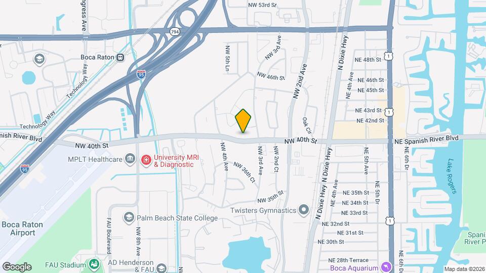 323 Spanish River Blvd Mapa y Detalles de la Ubicación