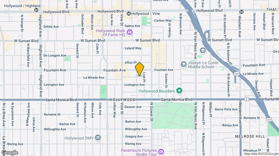 1226 N El Centro Ave Mapa y Detalles de la Ubicación