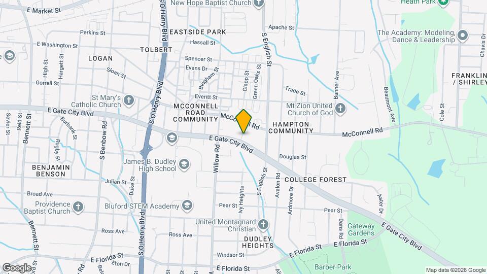 2219 E Gate City Blvd Map and Location Details