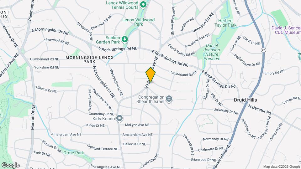 1433 N Highland Ave NE Map and Location Details