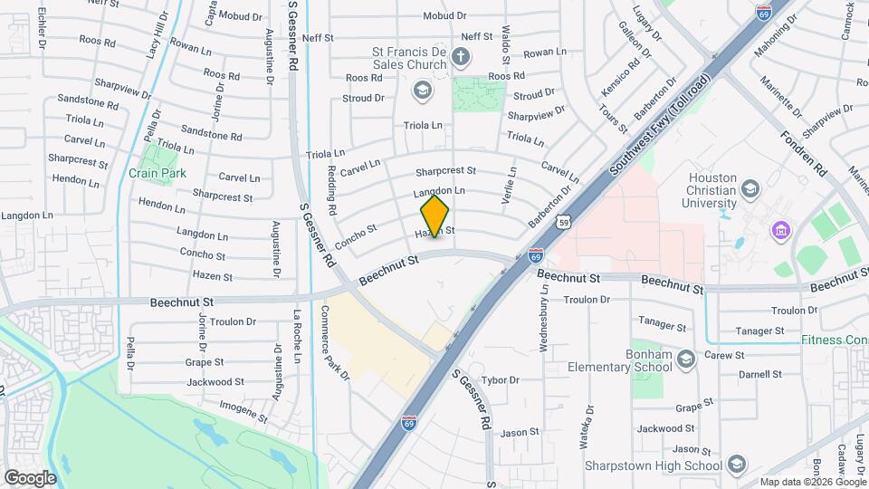 8316 Beechnut St Map and Location Details