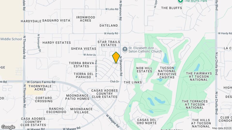 8527 N Spring Creek Dr Map and Location Details