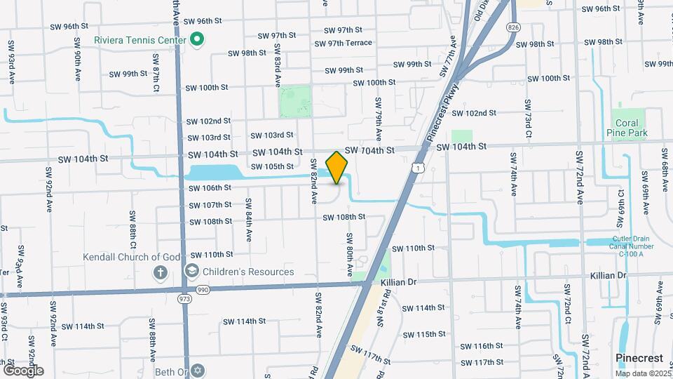 10600 SW 80th Ct Map and Location Details