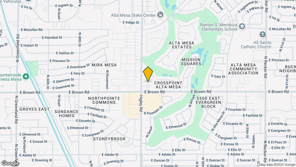 5230 E Brown Rd Map and Location Details