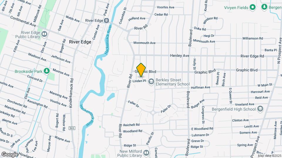 233 Linden Pl Map and Location Details
