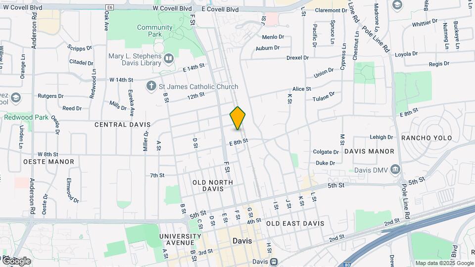 835 H St, Unit 1 Map and Location Details
