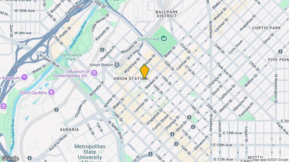 1744 Blake St Map and Location Details