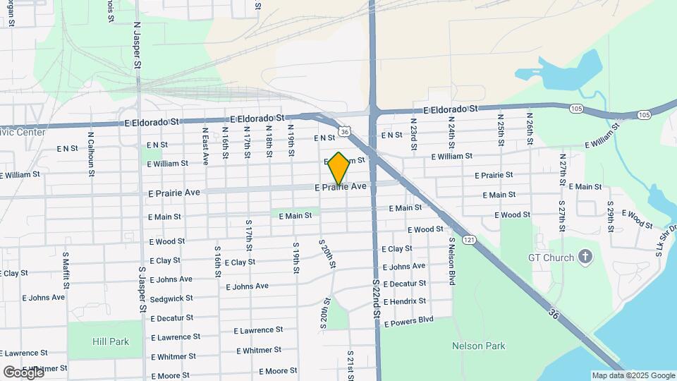 2055 E Prairie Ave Map and Location Details