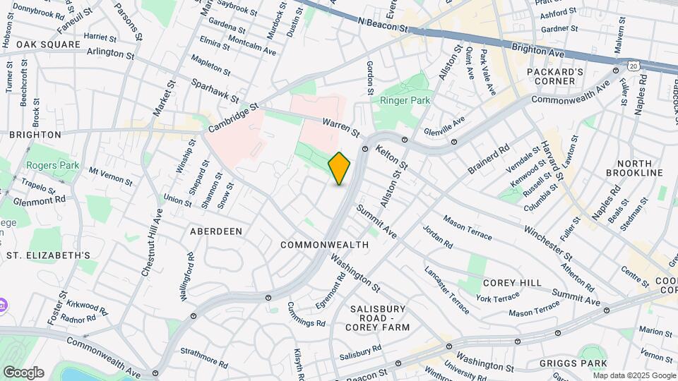 1515 Commonwealth Ave, Unit 501 Map and Location Details