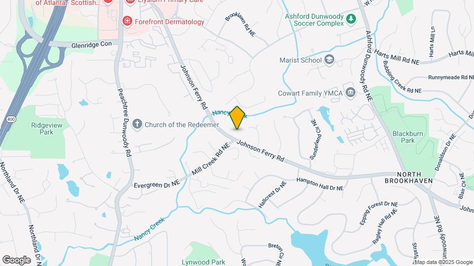 1714 S Johnson Ferry Rd NE Mapa y Detalles de la Ubicación