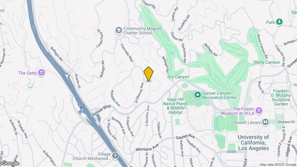 175 N Bentley Ave Mapa y Detalles de la Ubicación