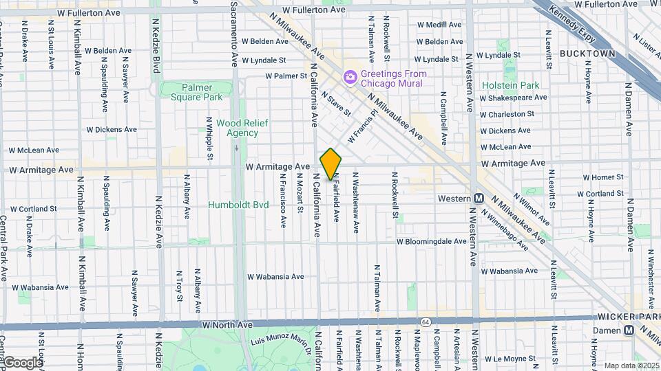 1930 N Fairfield Ave Mapa y Detalles de la Ubicación