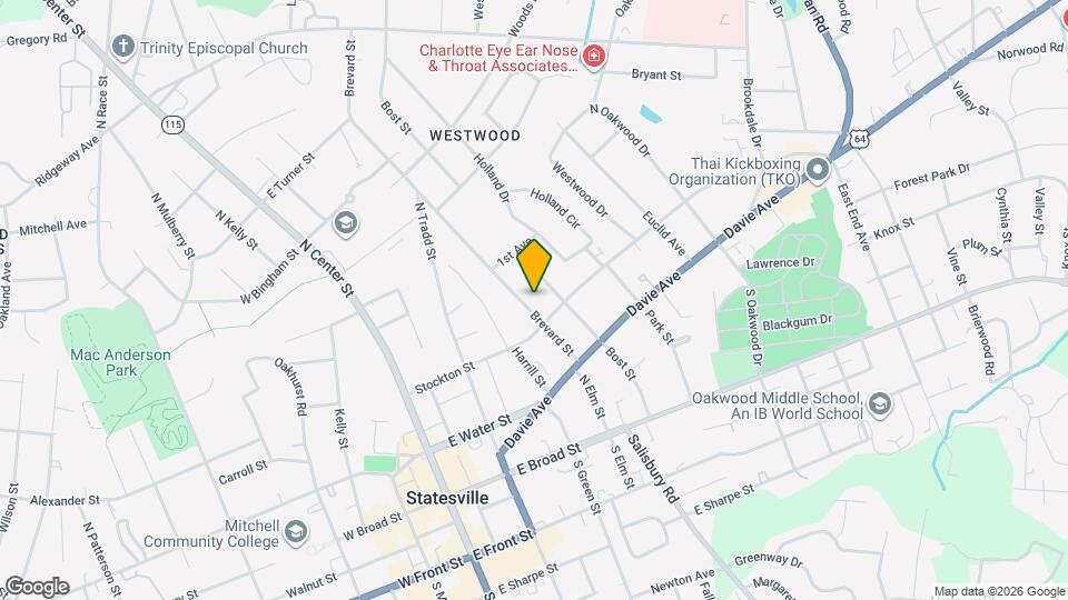 318 Brevard St Map and Location Details