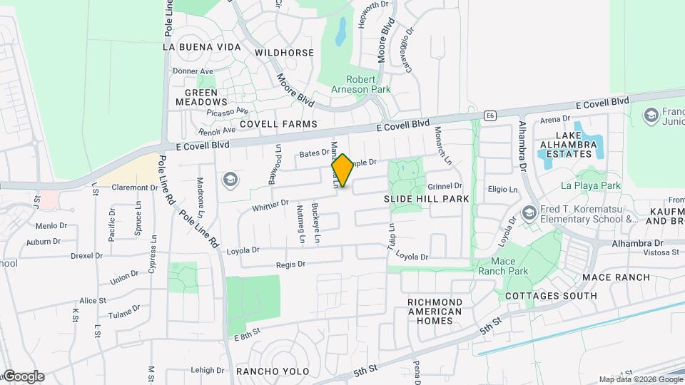 1506 Manzanita Ln Map and Location Details