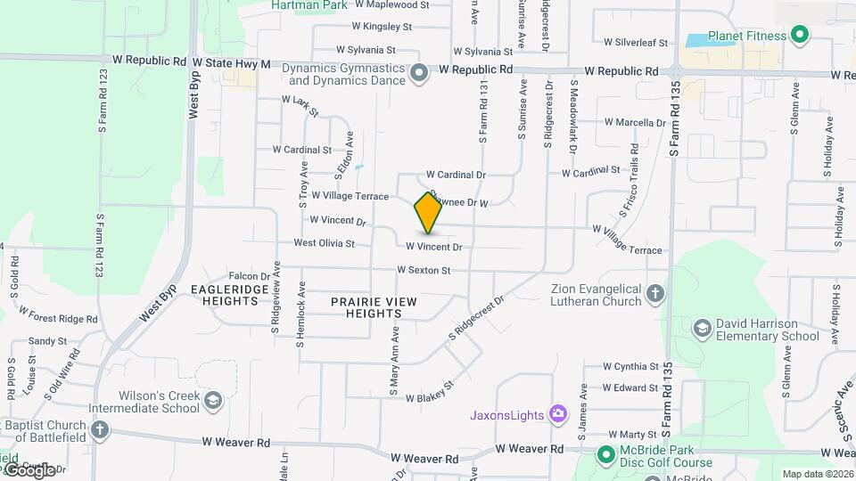 3587 W Vincent Dr Map and Location Details