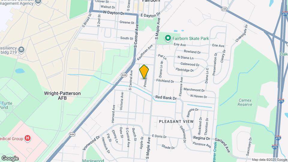 849 Princeton Ave Map and Location Details