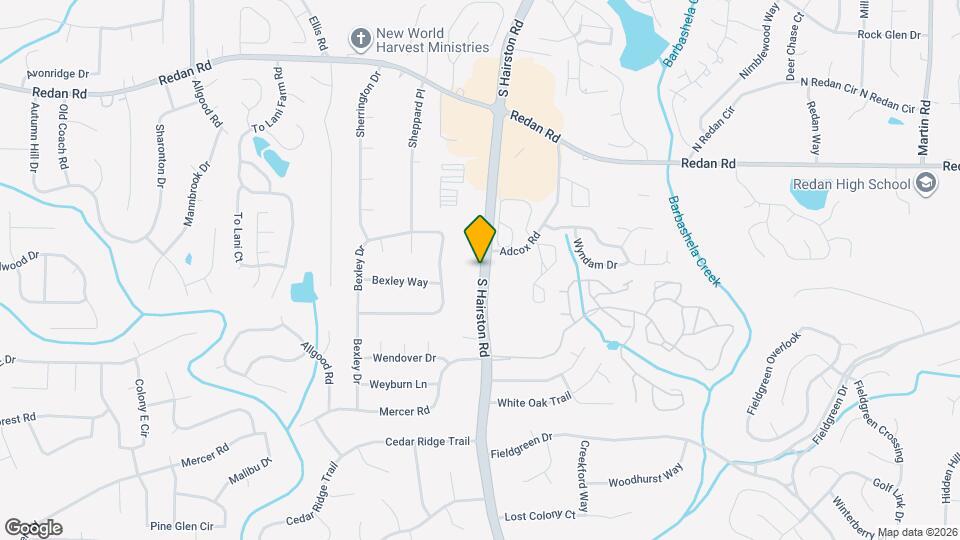 1337 S Hairston Rd Map and Location Details