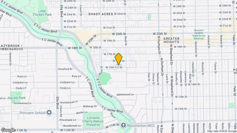 1113 W 15th 1/2 St Map and Location Details