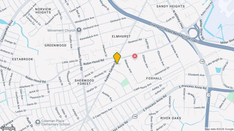 2678 Azalea Garden Rd Map and Location Details