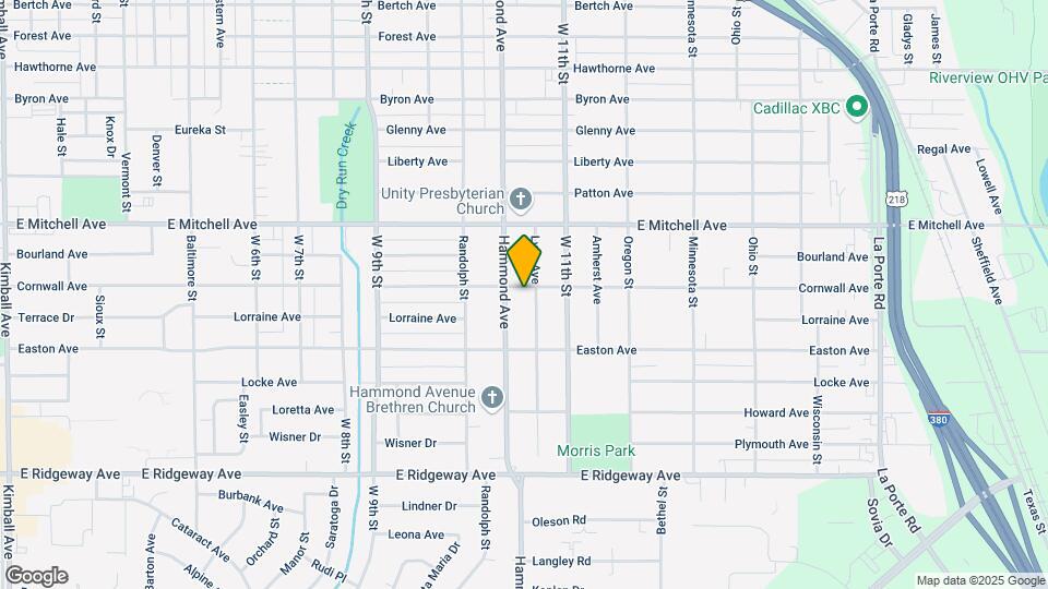 1414 Cornwall Ave Map and Location Details