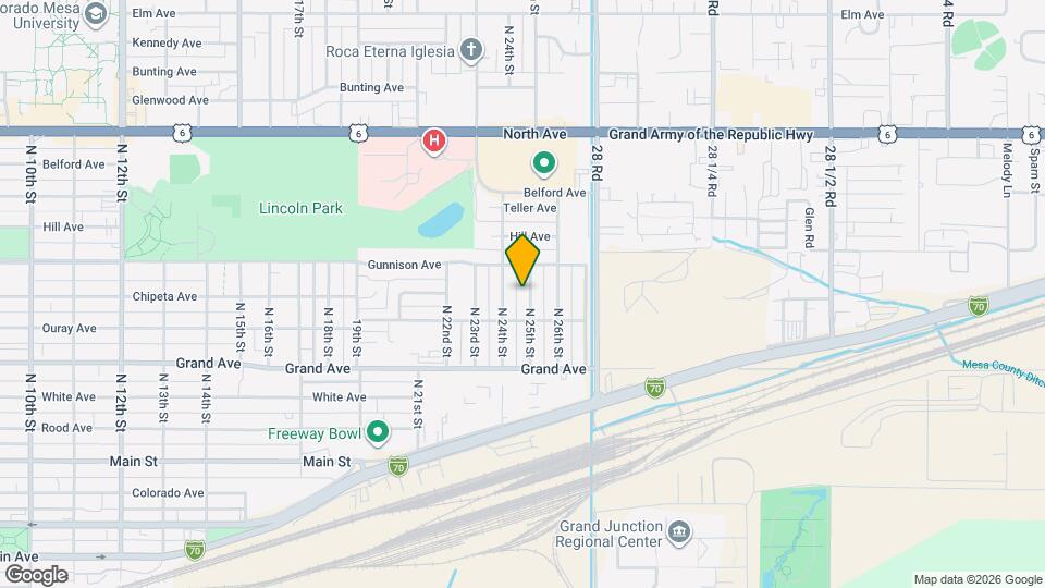 545 N 25th St Map and Location Details