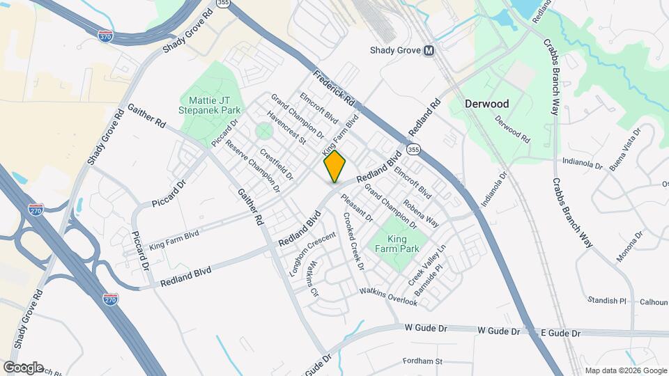 King Farm Village Ctr Apartments-Leasing Office Map and Location Details