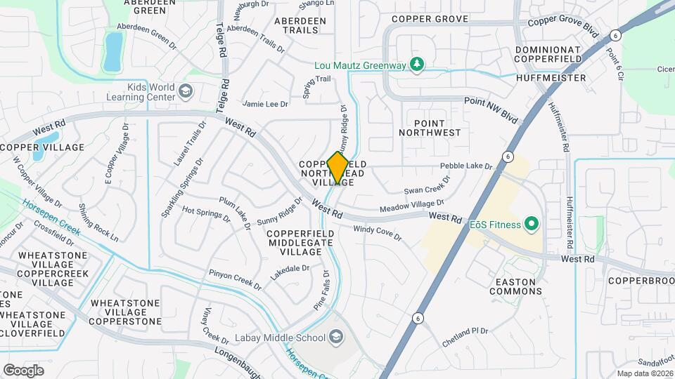 15650 Pebble Lake Dr Map and Location Details