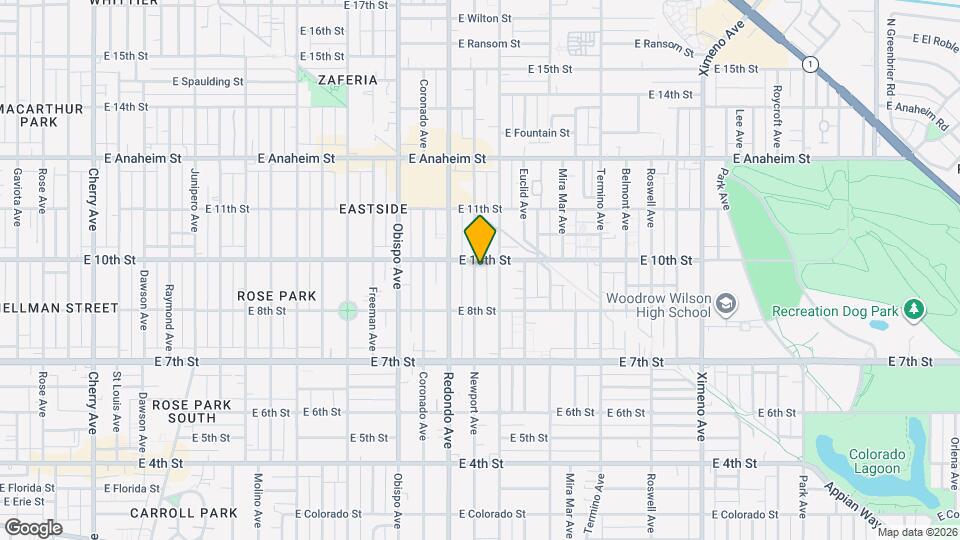 926 Newport Ave Map and Location Details