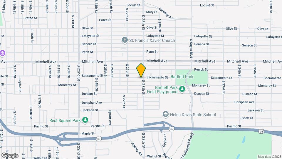 2728 Sacramento St Map and Location Details