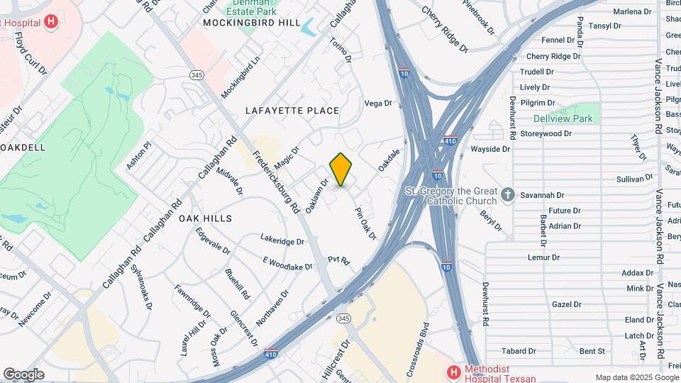 Pin Oak Apartments Map and Location Details