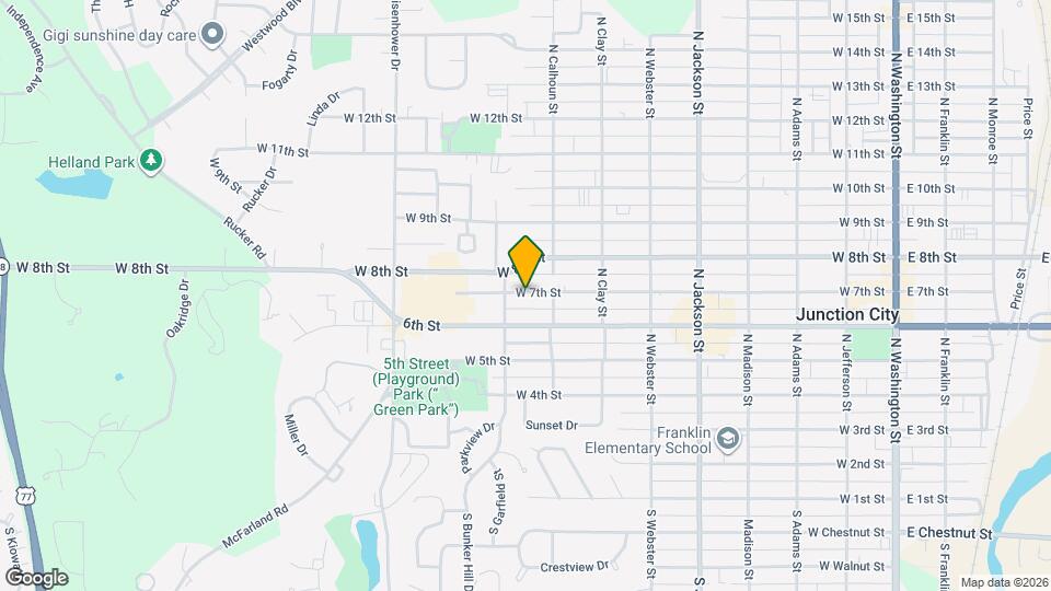 821 W 7th St Map and Location Details