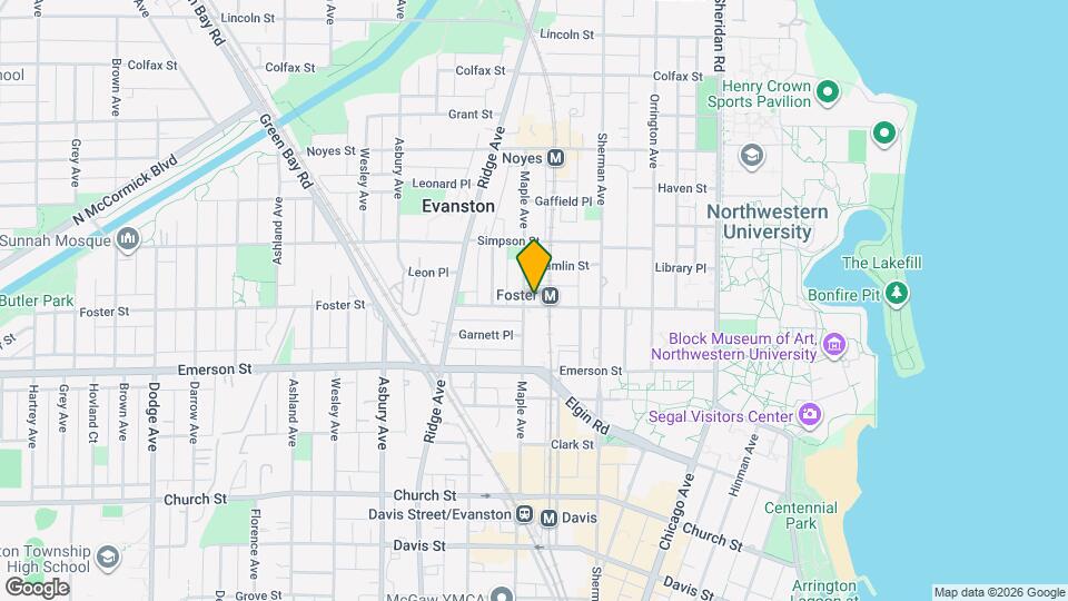 919 Foster St Map and Location Details