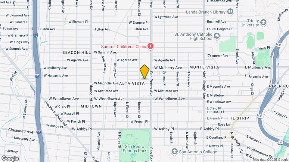 423 W Magnolia Ave Map and Location Details