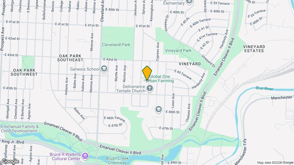 4412 Kensington Ave Mapa y Detalles de la Ubicación