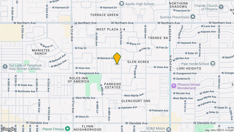 7528 N 47th Dr Mapa y Detalles de la Ubicación
