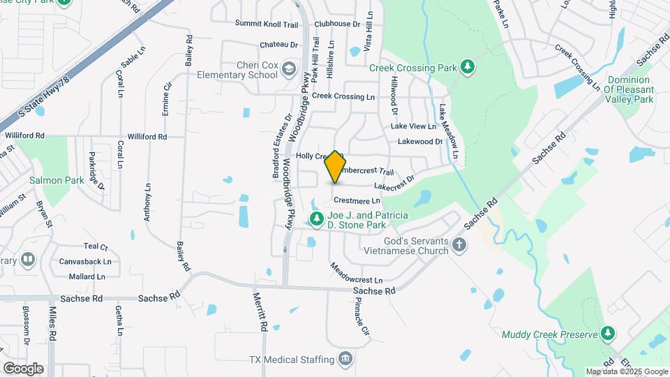 6004 Lakecrest Dr Map and Location Details