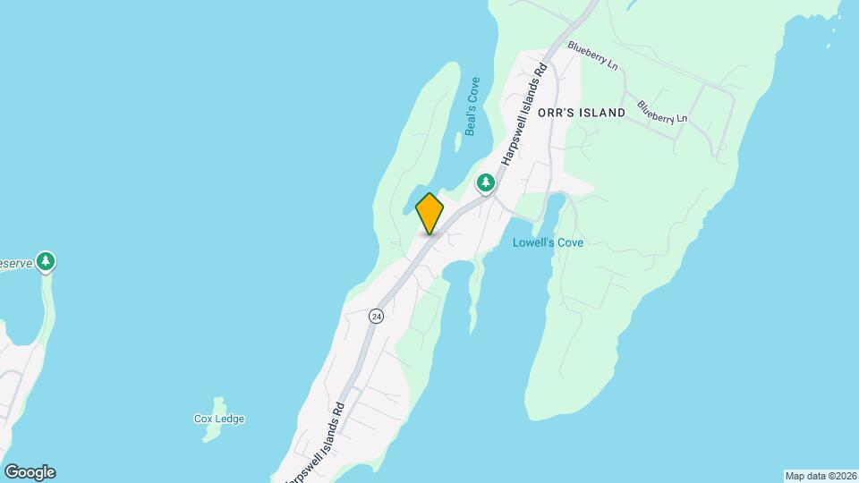 1750 Harpswell Islands Rd Mapa y Detalles de la Ubicación