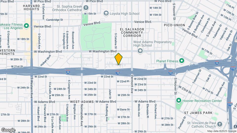 1672 W 20th St Map and Location Details
