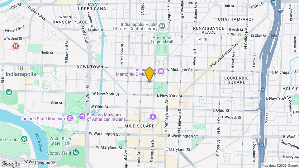 350 N Meridian St Map and Location Details