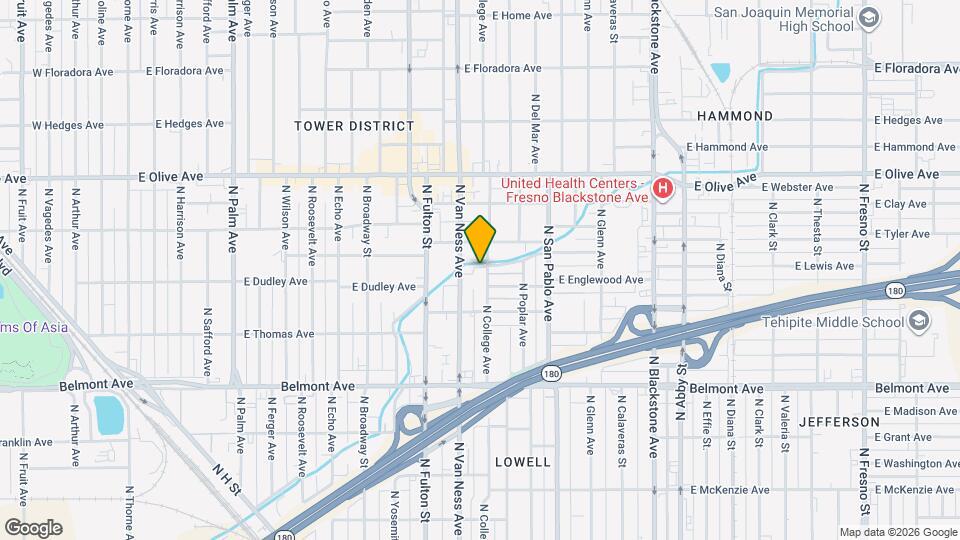 934 N Van Ness Ave Map and Location Details