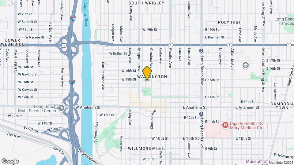 1462 Henderson Ave Map and Location Details