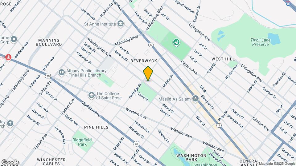 583 Washington Ave Map and Location Details