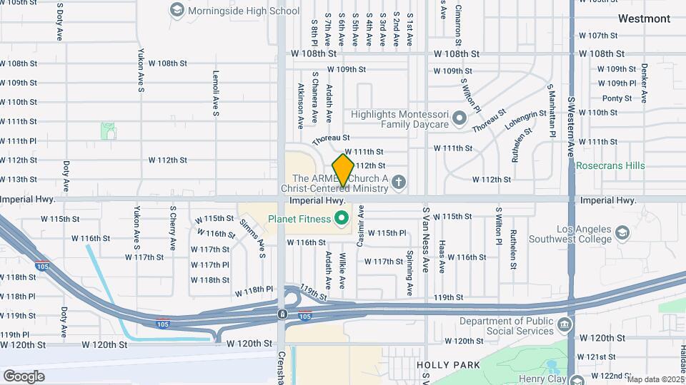 2613 W Imperial Hwy Map and Location Details