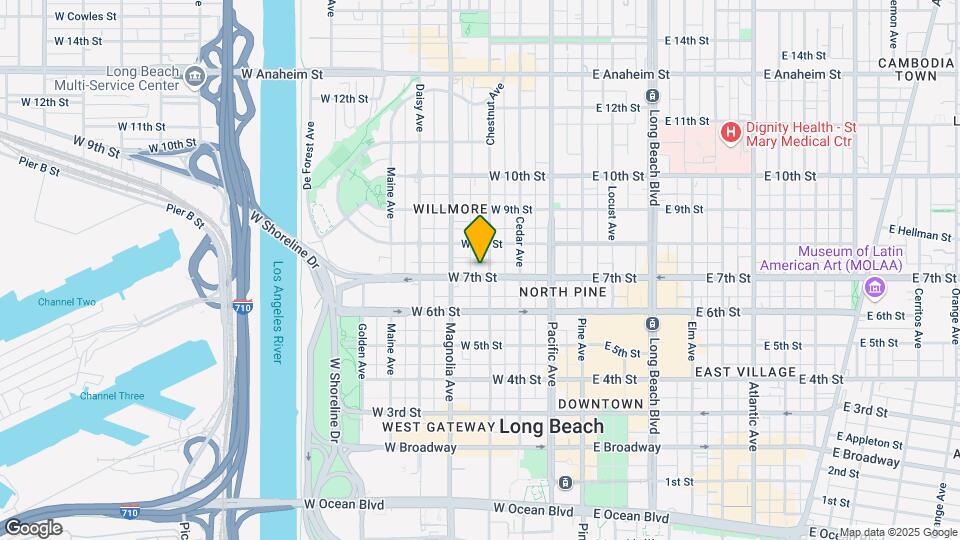 403 W 7th St Map and Location Details