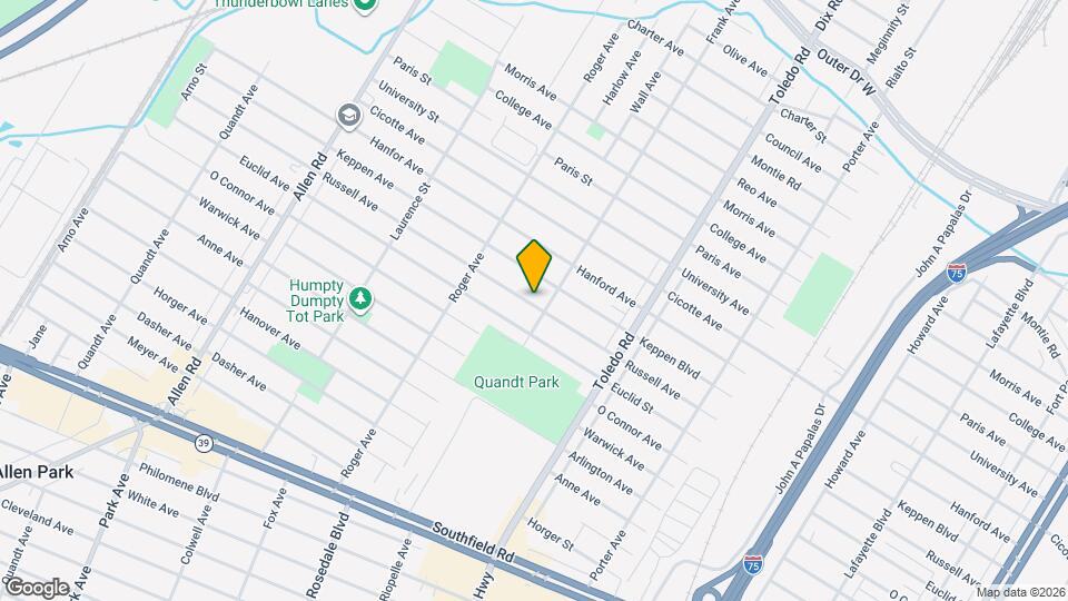 14526 Russell Ave Map and Location Details