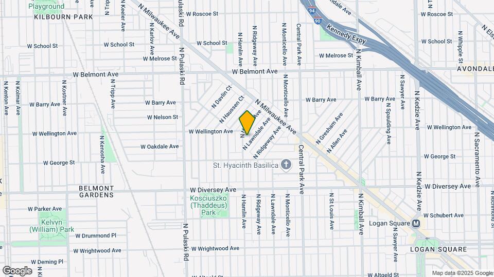 2943 N Hamlin Ave Map and Location Details