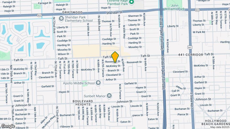 6661 McKinley St Map and Location Details