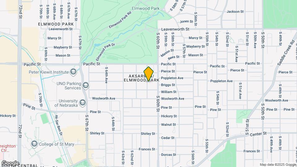 6029 Poppleton Ave Map and Location Details