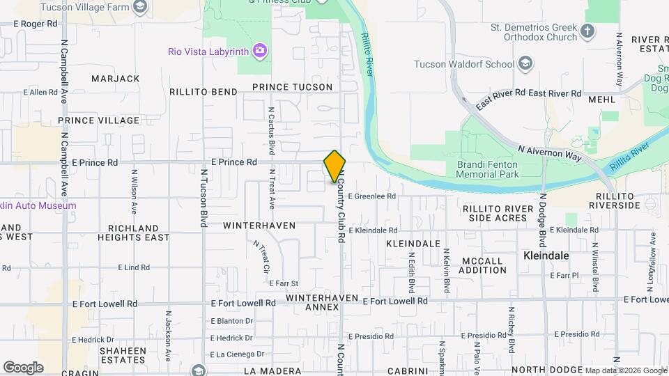 3545 N Country Club Rd Map and Location Details